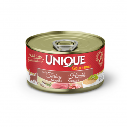 Unique Gold Series Konserve Yaş Kedi Maması 85 gr Hindili