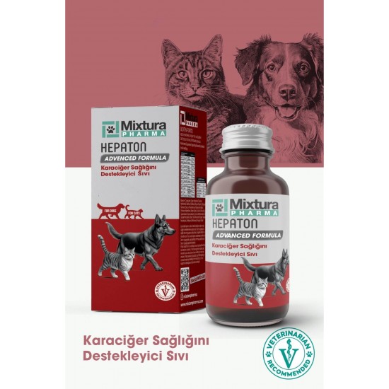Mixtura Pharma Hepaton Kedi ve Köpek Karaciğer Destekleyici Sıvı