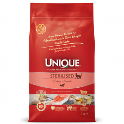 Unique Kısırlaştırılmış Kedi Maması Somonlu 7 kg